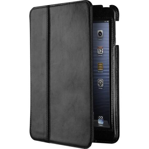 Front Standard. Sena - Florence Carrying Case (Book Fold) for iPad mini - Black.