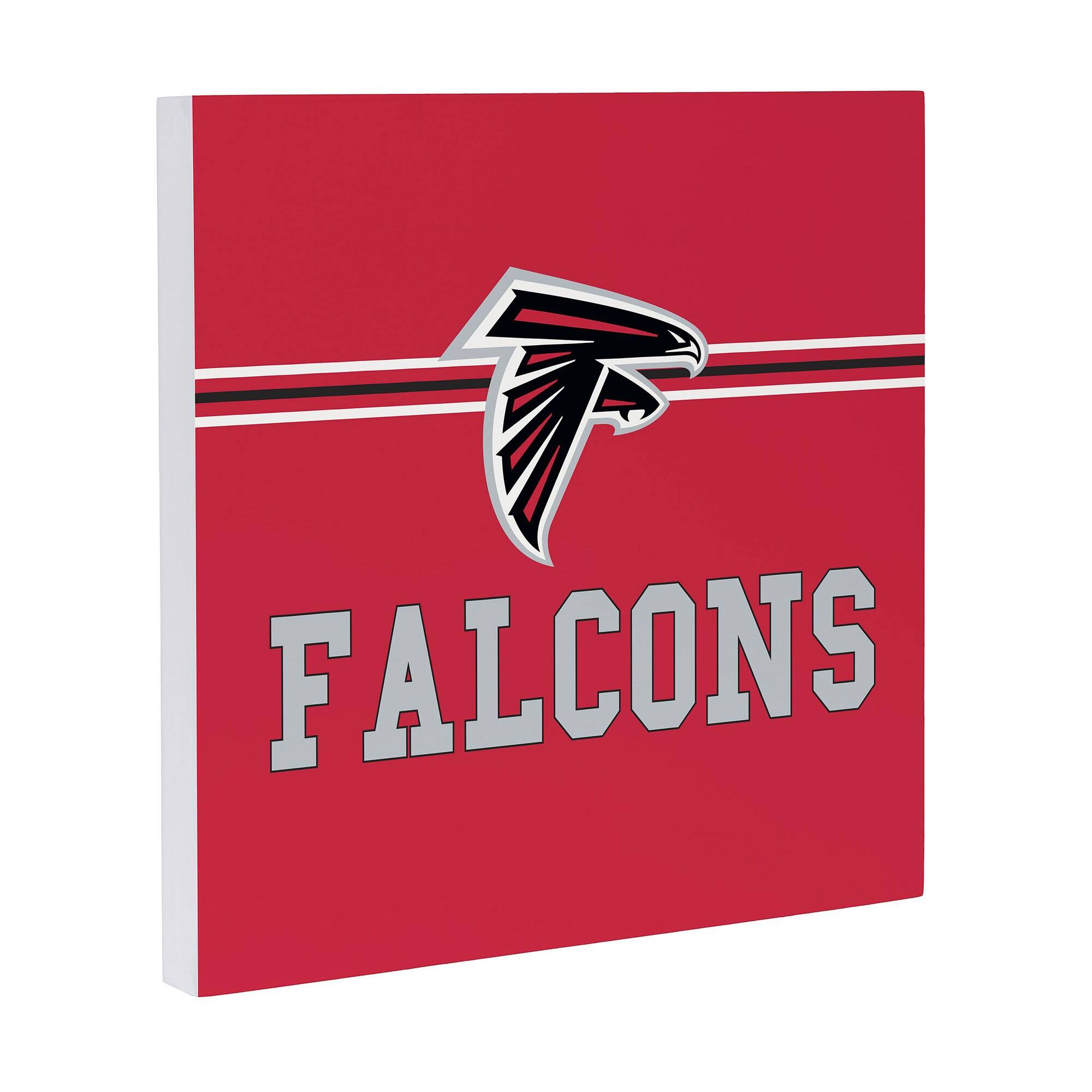 Alt View 1. Evergreen Enterprises - Atlanta Falcons 12" x 12" Wood Wall Sign - Multicolor.