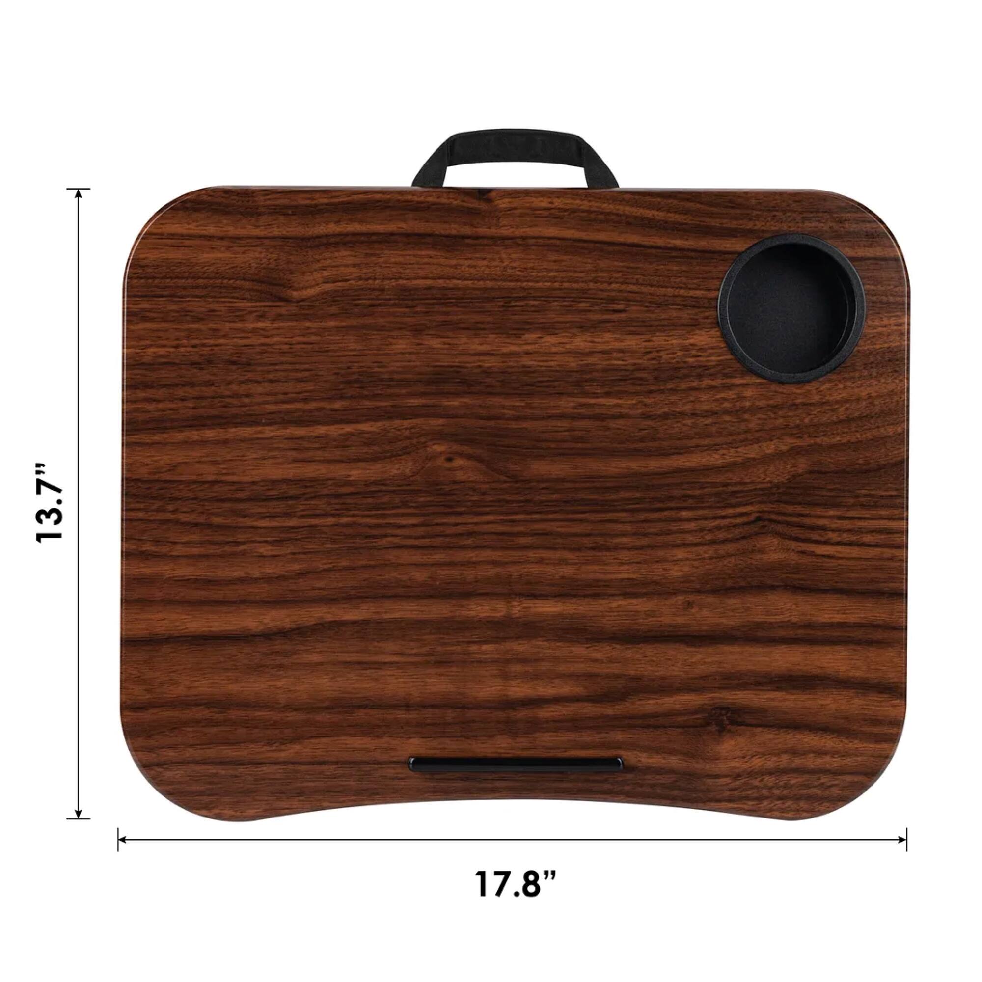 The text on the image reads "13.7" 17.8". This indicates that the object is 13.7 inches in length and 17.8 inches in width.