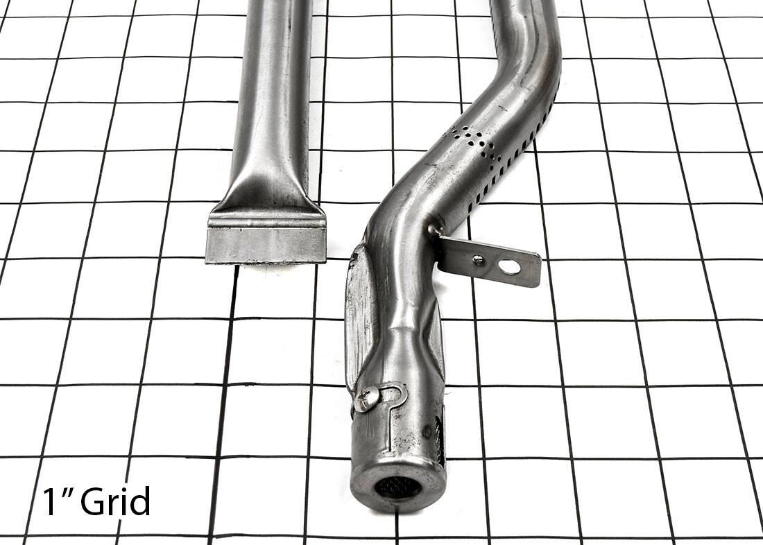 Alt View 2. Music City Metals - Music City Metals - MCM131643116 burner, ss, 15.5 x 4.5; Sams pipe burners, curved.