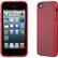 Front. Speck - PixelSkin HD for iPhone 5 - Red.