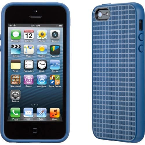 Speck - PixelSkin HD for iPhone 5 - Blue - Larger Front