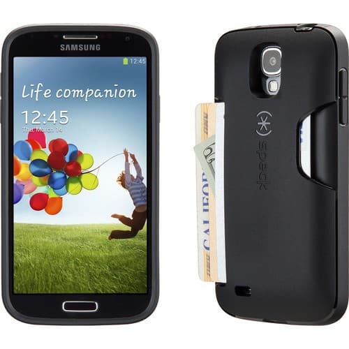 Front Standard. Speck - SmartFlex Card Case for Samsung Galaxy S4 - Black.