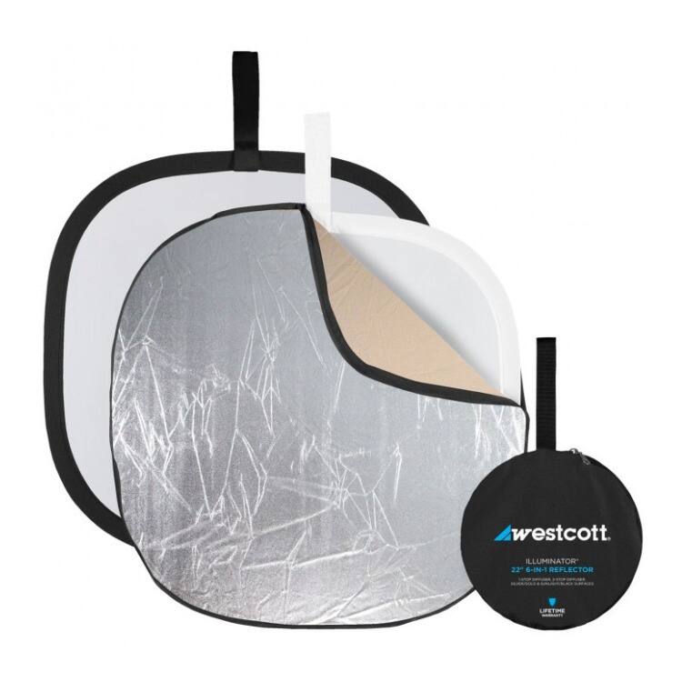 Westcott  
ILLUMINATOR  
22" 6-IN-1 REFLECTOR  
LIFETIME