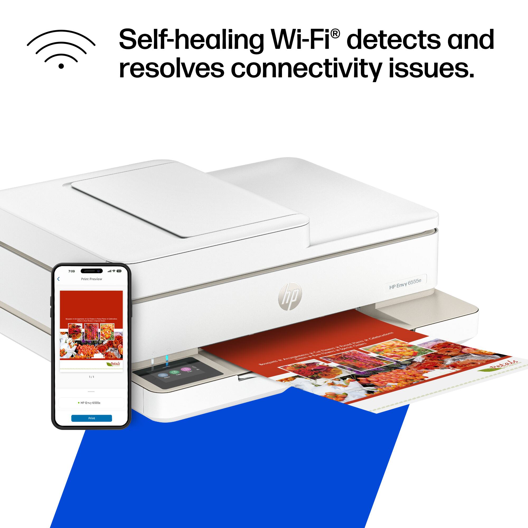 Self-healing Wi-Fi® detects and resolves connectivity issues.