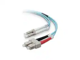 Belkin - F2F402L7-02M-G Fiber Optic Cable; 10GB Aqua Multimode LC/SC Duplex MMF, 50/125
