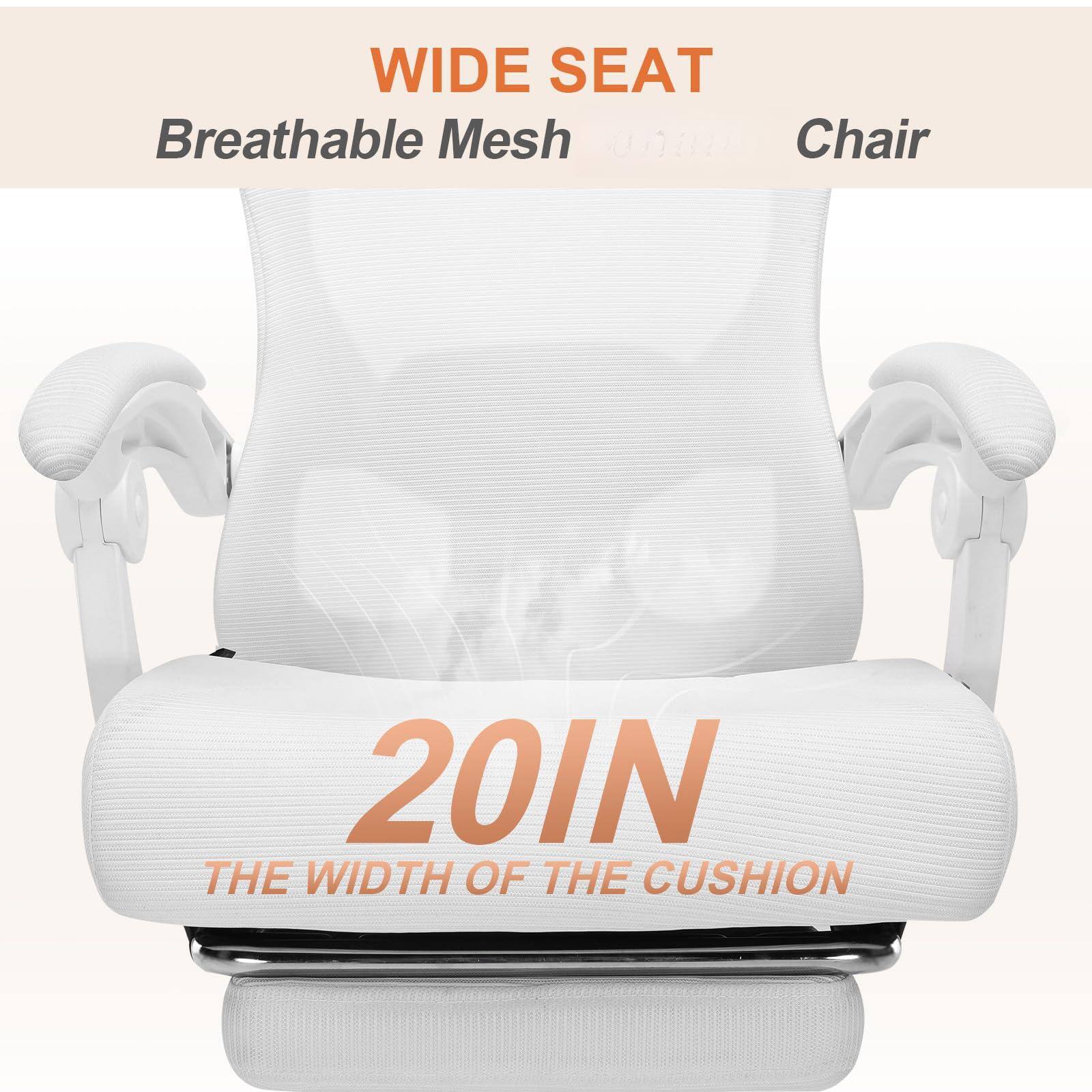 WIDE SEAT  
Breathable Mesh  
Chair  

20IN  
THE WIDTH OF THE CUSHION