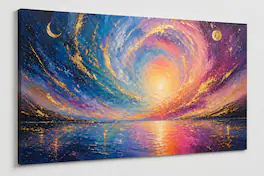FC Design Large Canvas 24x36" Ready to Hang Celestial Harmony Art ...