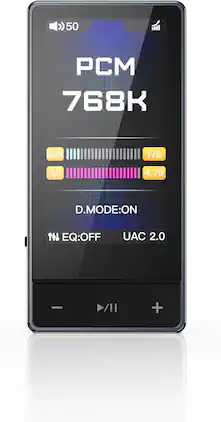 FiiO - QX13 Portable DAC Amp, ES9027PRO 8-Ch DAC, 900mW×2, XMOS 16-Core, 10-Band EQ, Carbon Fiber Body, Color Display - Black