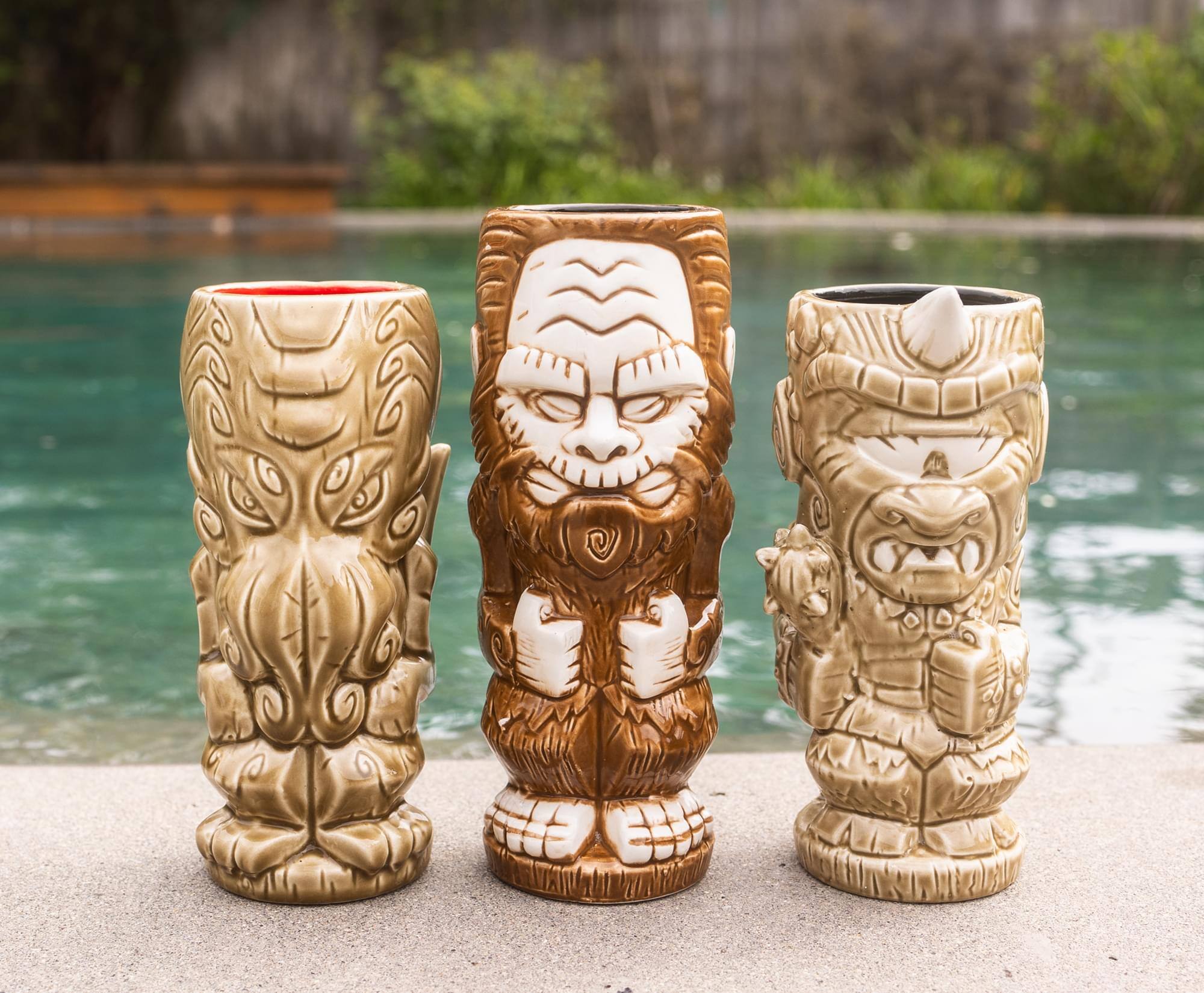 Alt View 5. ThinkGeek - Geeki Tikis Cyclops Ceramic Mug | Holds 16 Ounces - Beige.