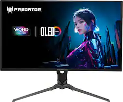Acer - Predator X27U 27" WQHD QD-OLED 280Hz 0.03ms FreeSync Premium Pro Gaming Monitor with HDR400 (DisplayPort, HDMI) - Black - Front_Zoom