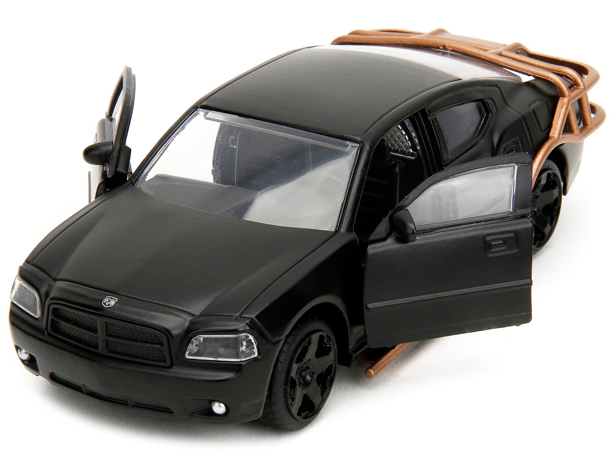 Alt View 1. Jada - 2006 Dodge Charger Matt Black with Outer Cage "Fast & Furious" Series 1/32 Diecast Model Car by Jada.