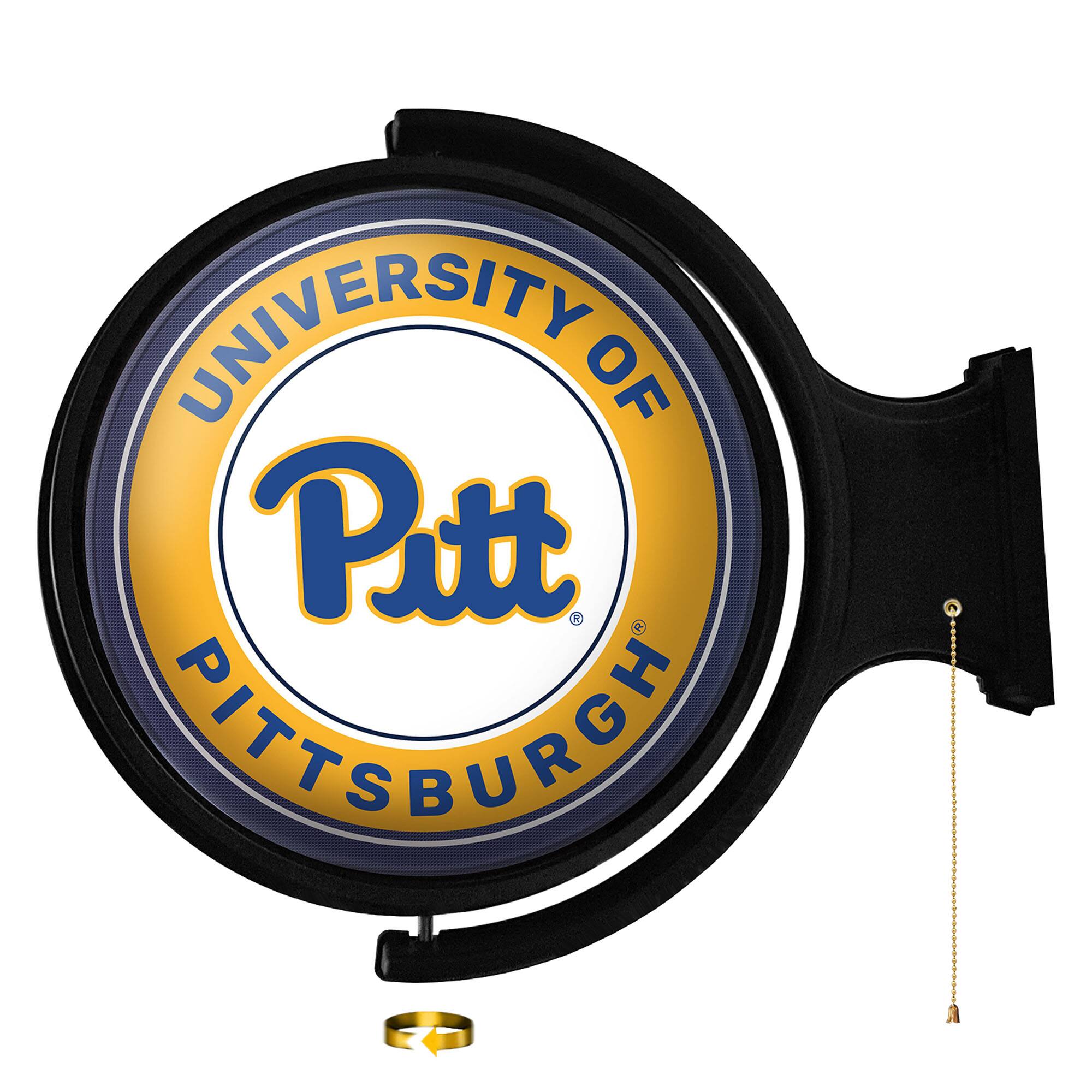 Pitt Panthers Team Logo 21'' x 23'' Rotating Lighted Wall Sign