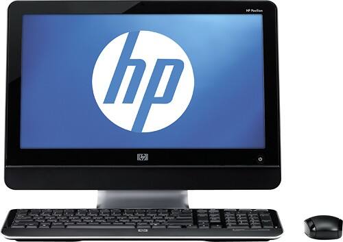 Front Standard. HP - Refurbished All-In-One Computer / AMD Athlon™ II Processor / 18.5" Display / 4GB Memory / 320GB Hard Drive.