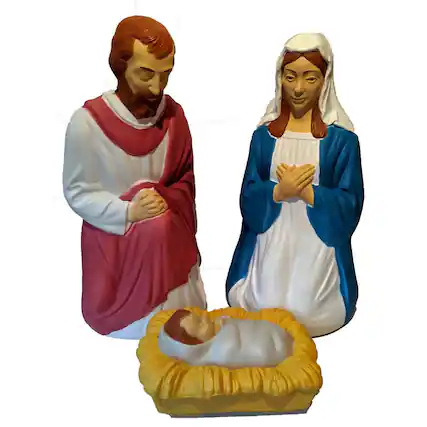 Front. Union Products - Union Products LED Nativity 28 in. Blow Mold - Multicolored.