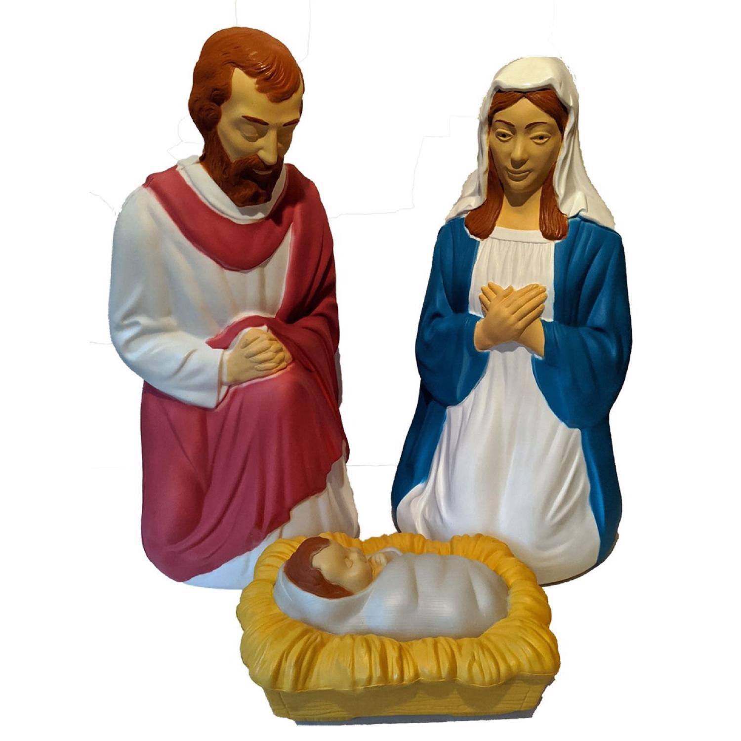 Front. Union Products - Union Products LED Nativity 28 in. Blow Mold - Multicolored.