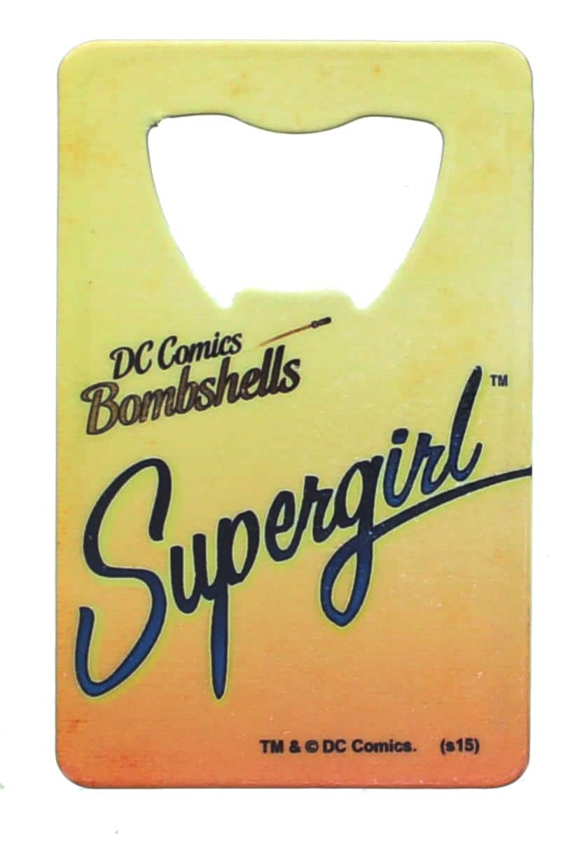 DC Comics - Bombshells Supergirl Credit Card Bottle Opener - Yellow