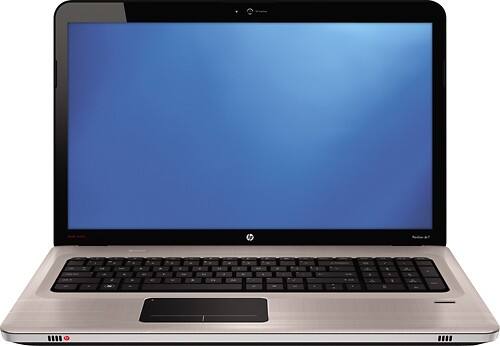 Front Standard. HP - Refurbished Pavilion Laptop / AMD Phenom™ II X3 Processor / 17.3" Display / 4GB Memory / 640GB Hard Drive - Argento.