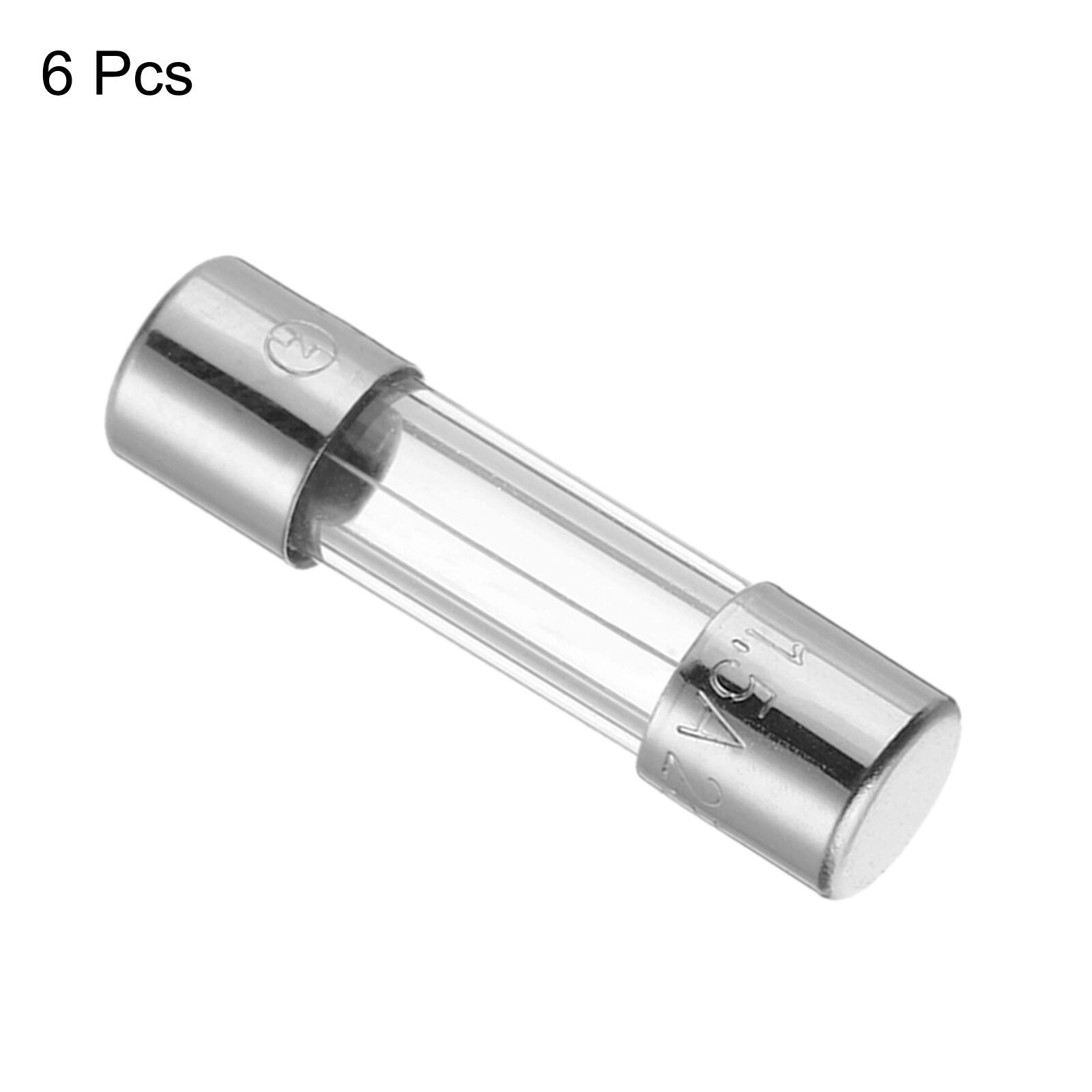 Alt View 2. Unique Bargains - 1.5A 250V 5x20mm Time Delay Glass Fuse UL Listed Slow Blow Fuse for Home Appliances 6pcs.