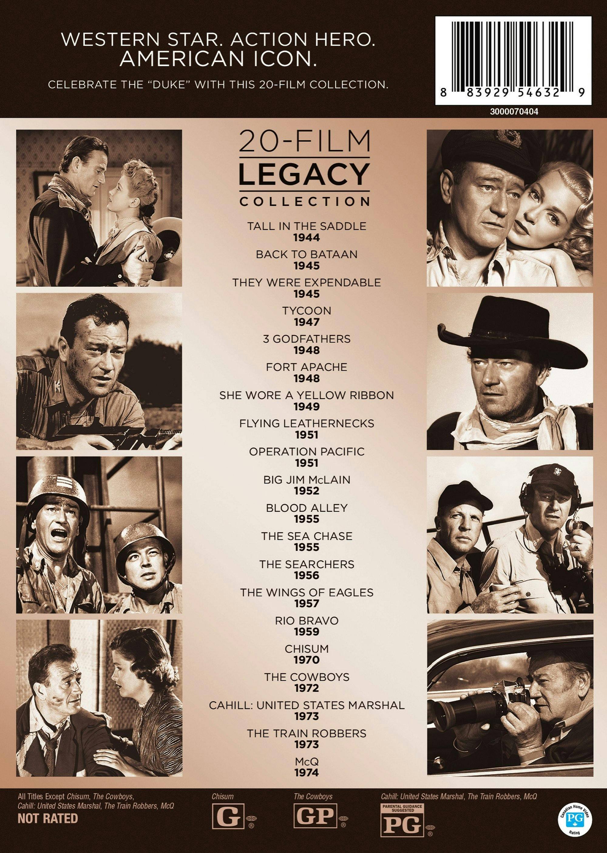 Angle. John Wayne 20-film Legacy Collection (Box Set) [DVD].