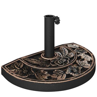 base for curved patio umbrella Wanhork In-ground Offset Cantilever Umbrellas, Stainless Steels Outdoor Umbrella Base, Upright Outdoor Umbrella Holder : Everything Else Keep your patio umbrella stable while enhancing your outdoor dcor with this Christopher Knight Home round tile umbrella base 12 ft. Aluminum Round Curved