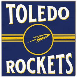 Jardine - Toledo Rockets 10'' x 10'' Retro Team Sign - Navy