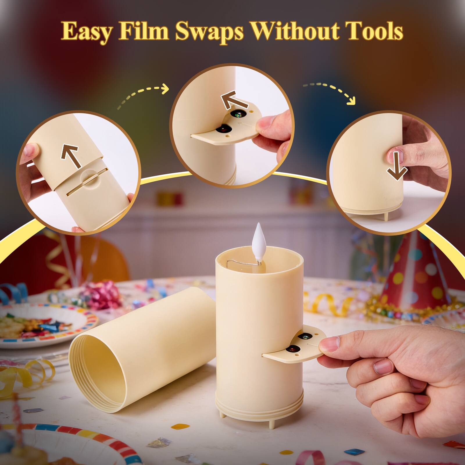 Easy Film Swaps Without Tools