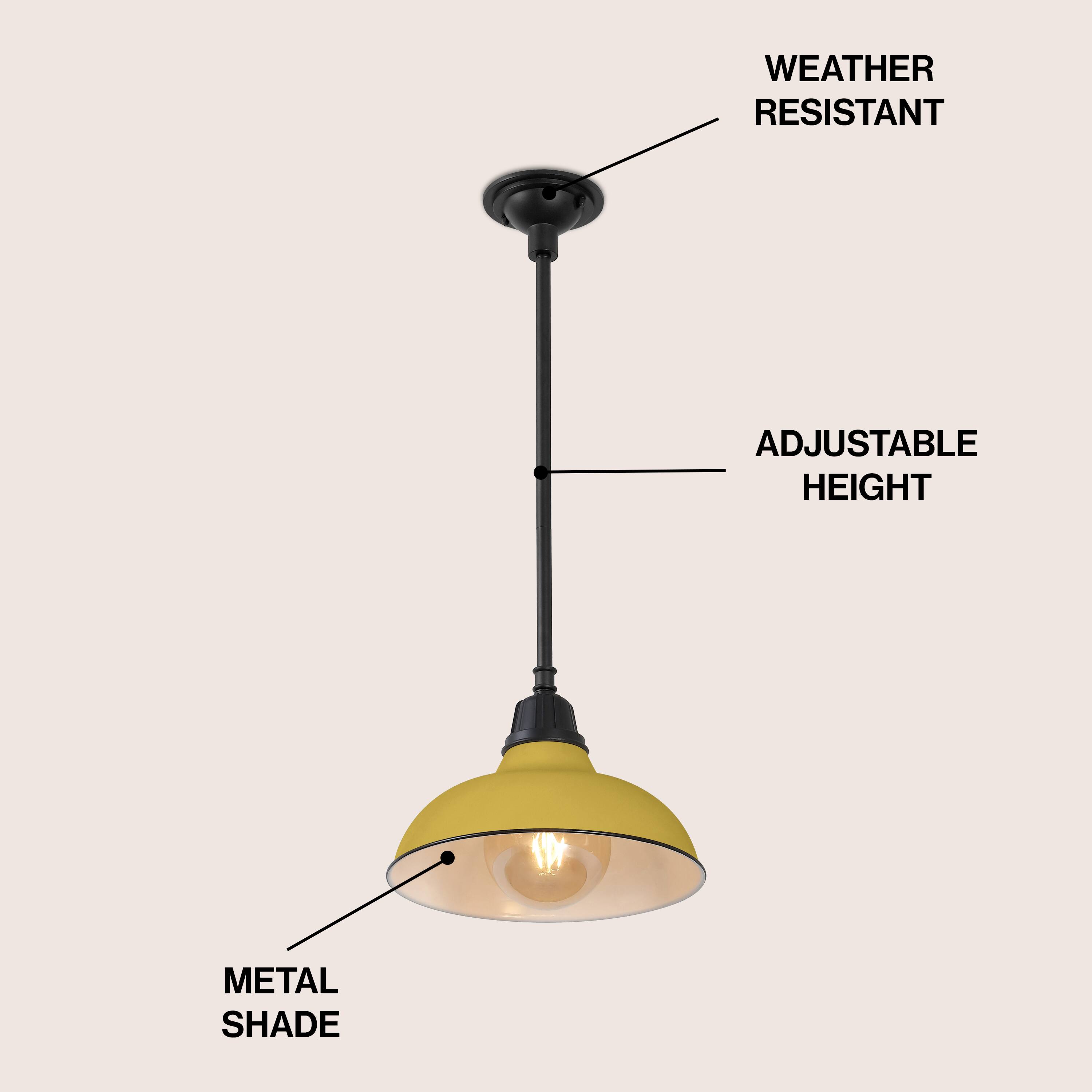Weather Resistant Adjustable Height Metal Shade