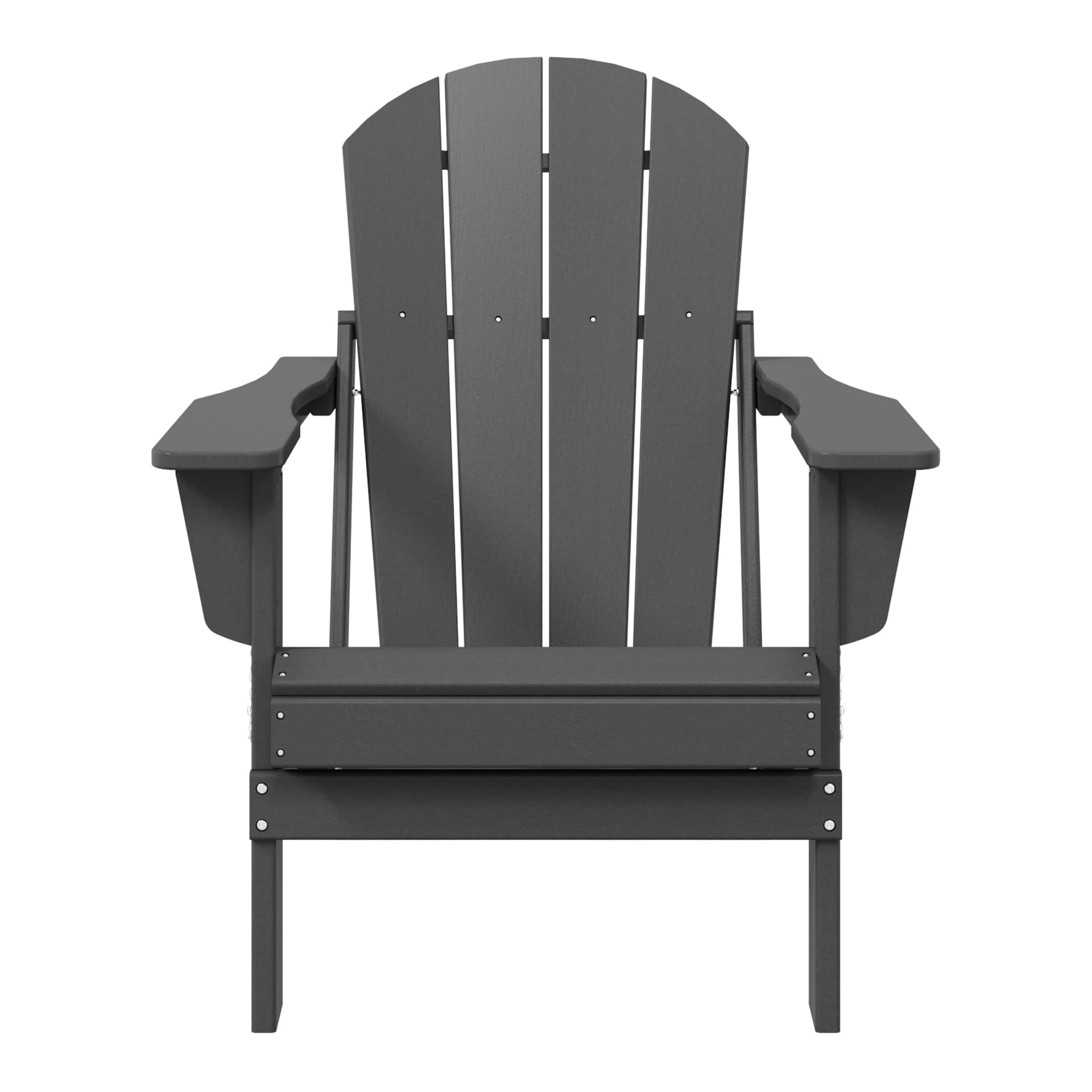 WestinTrends - Malibu HDPE Outdoor Patio Folding Poly Adirondack Chair - Gray price history on PriceWatchPro