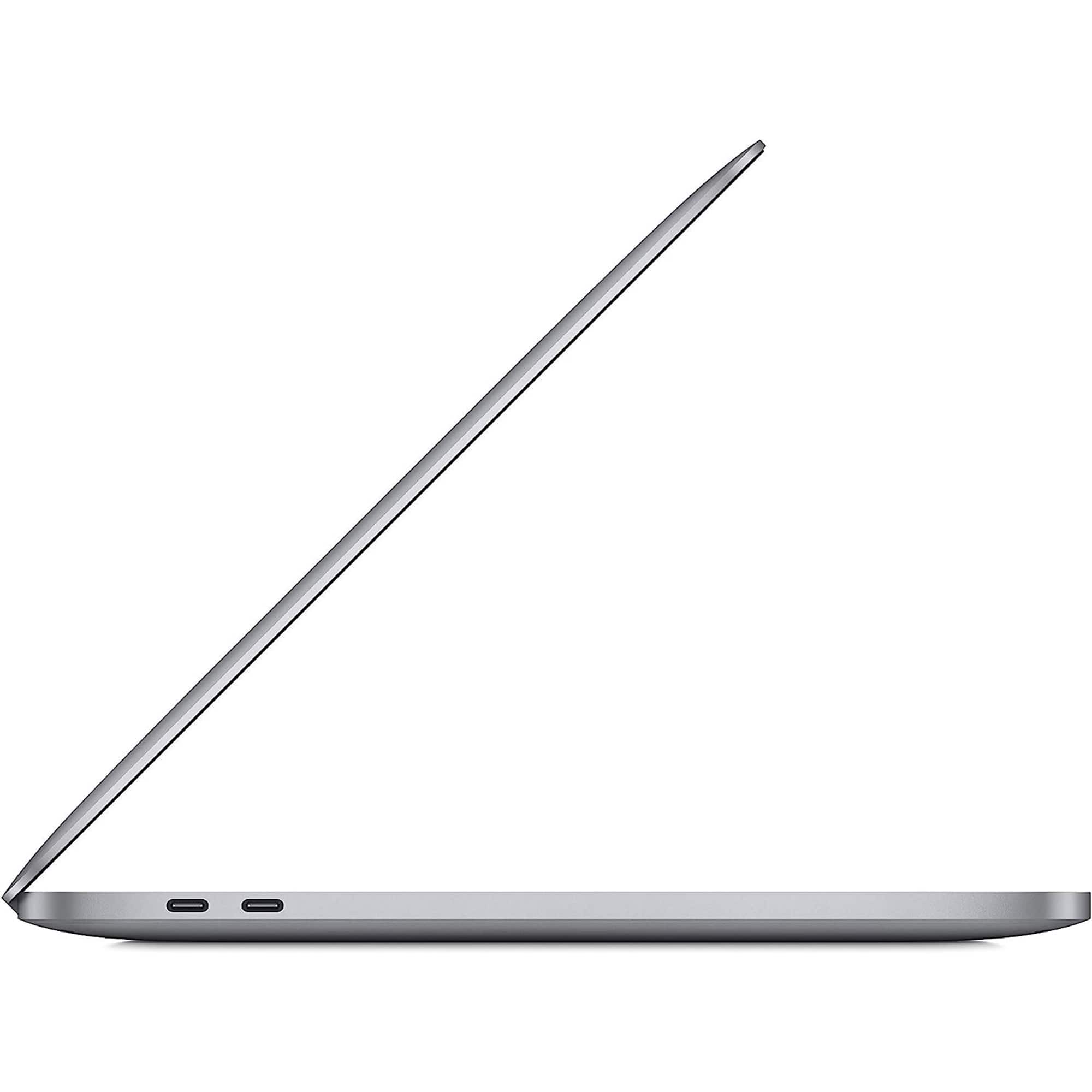 Alt View 4. Apple - MacBook Pro 13" (2021) Refurbished 2560 x 1600 - M1 8 Core CPU with 8GB Memory - 8 Core GPU - 256GB SSD - Space Gray.