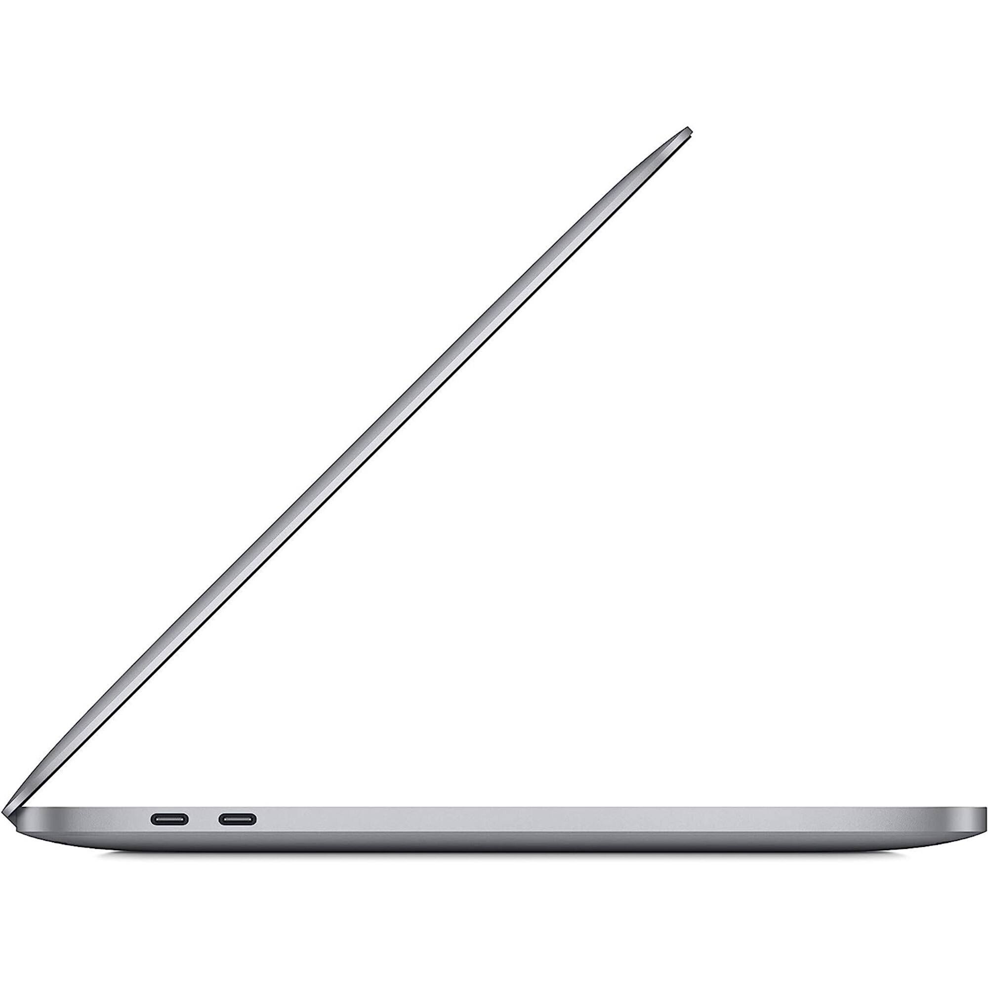 Alt View 4. Apple - MacBook Pro 13" (2021) Refurbished 2560 x 1600 - M1 8 Core CPU with 8GB Memory - 8 Core GPU - 256GB SSD - Space Gray.
