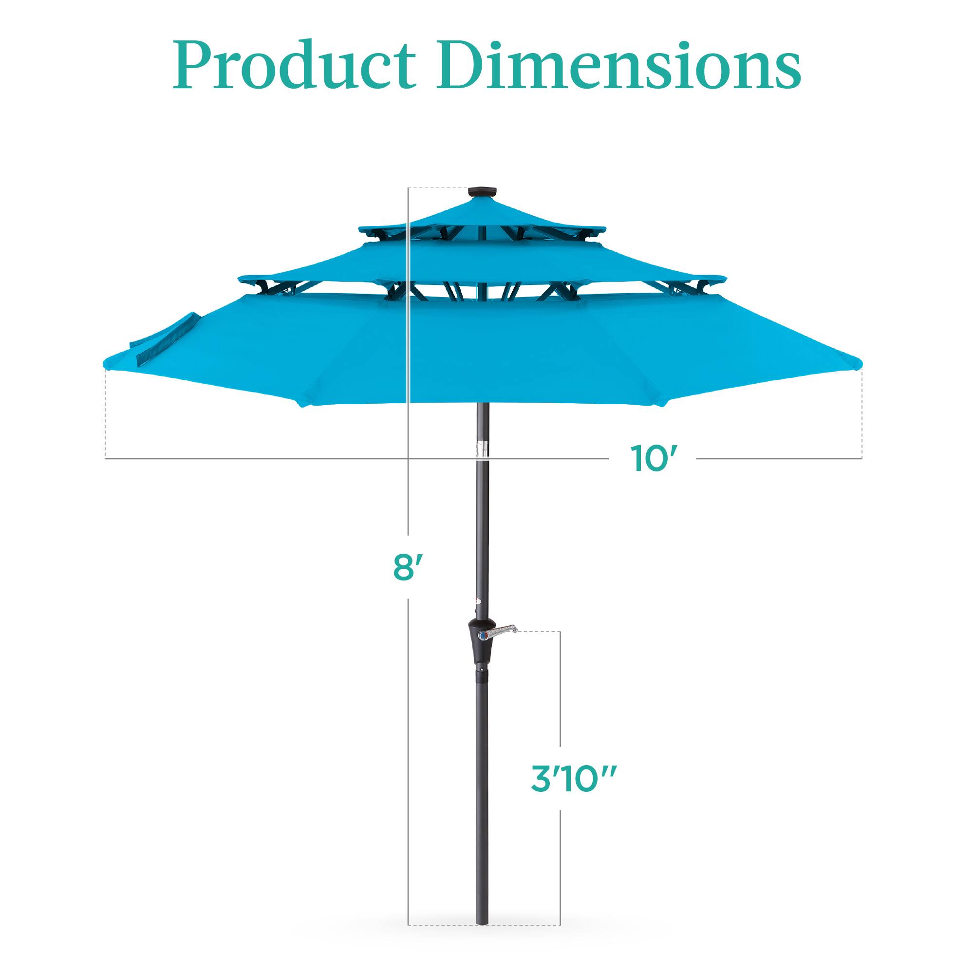 Product Dimensions

10'  
8'  
3'10"
