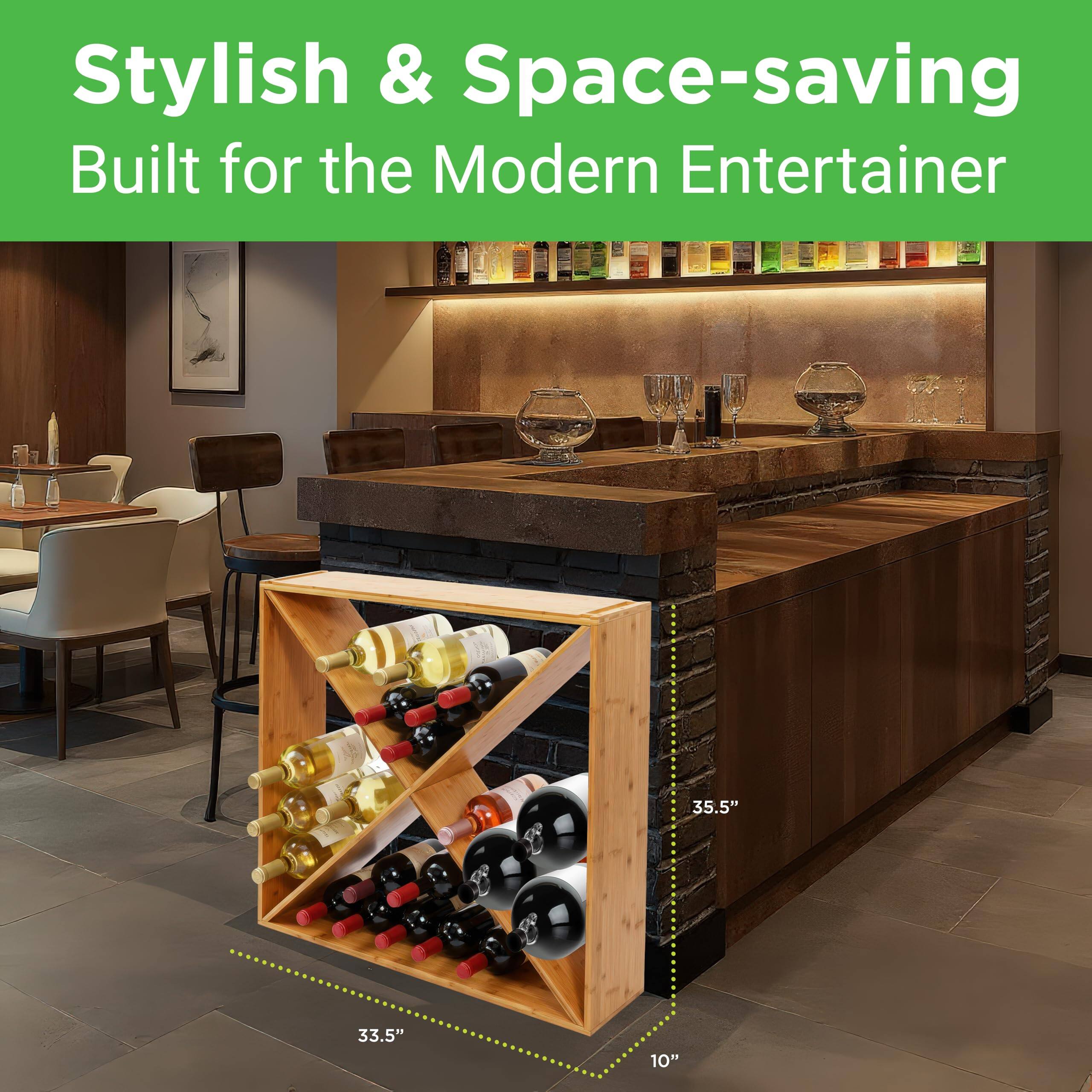Stylish & Space-saving  
Built for the Modern Entertainer  

35.5"  
33.5"  
10"