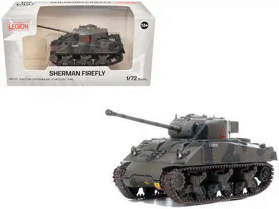 LEGION LEGION 15+ 3 TOB04S SHERMAN FIREFLY UNITED KINGDOM SHERMAN MK. IC MEDIUM TANK 1/72 Scale T228045