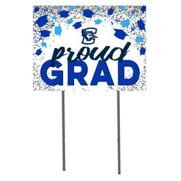 Jardine - Creighton Bluejays 18" x 24" Proud Grad Yard Sign - White