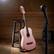 Alt View 3. Ashthorpe - Beginner Acoustic Guitar Package - Starter Kit - Pink.