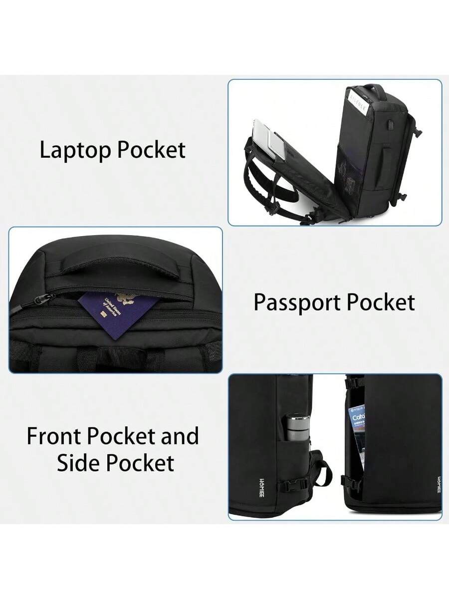 Laptop Pocket

Passport Pocket

Front Pocket and Side Pocket