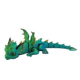 FC Design - 7"W 3D Dragon Lying Figurine Statue Office/Computer Desk Tabletop Medieval Gaming Home Decor Gift - Multi-Color