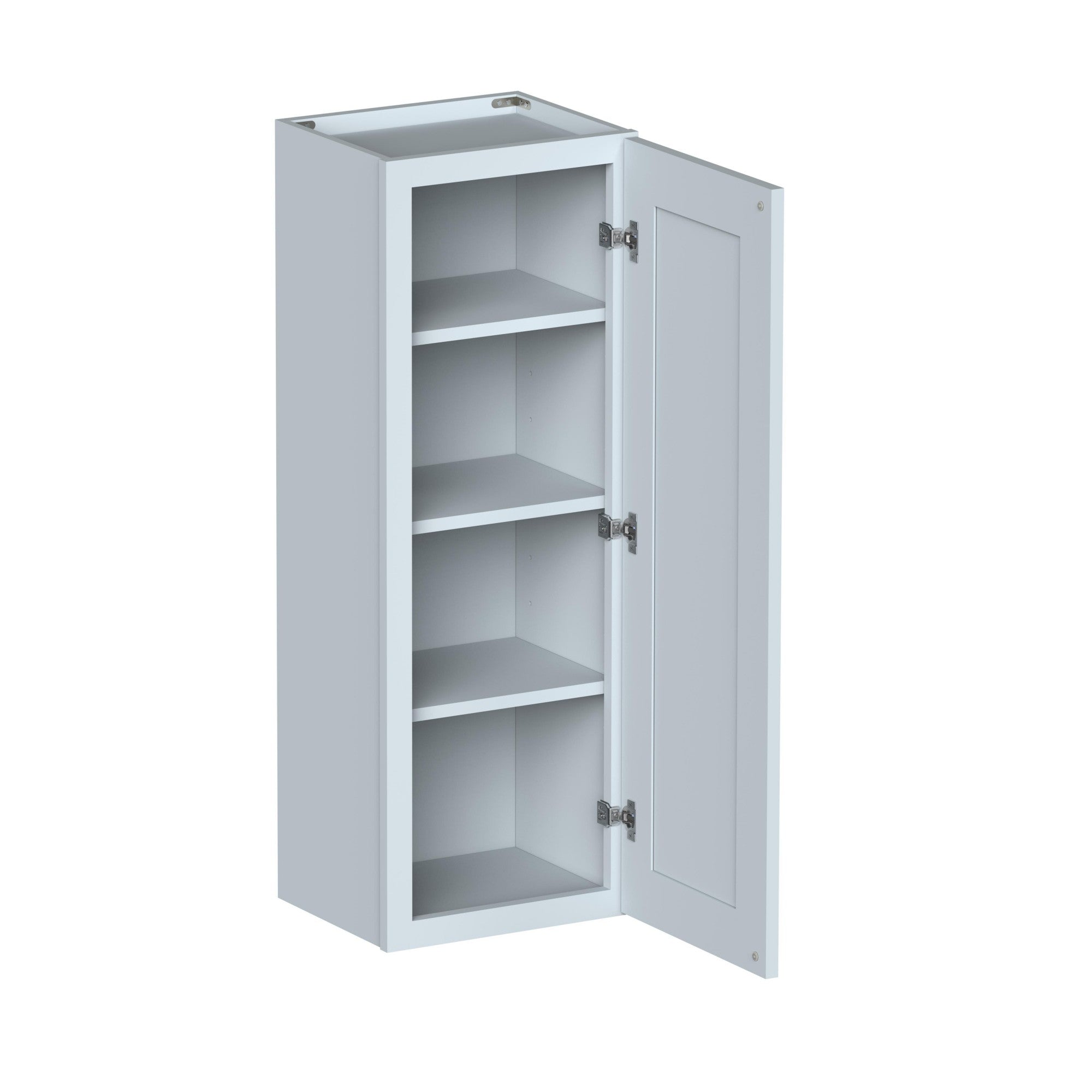 Alt View 2. Boyel Living - 15in.W x12in.D x42in.H Dove Gray WALL CABINET Fully assembled Cabinet With One HDF Door - Gray.