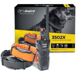 Dogtra - 3502X 1.5-Mile Remote Dog Training E-Collar | 2-Dog Expandable with Dual Dial Transmitter | IPX9K Waterproof - Black