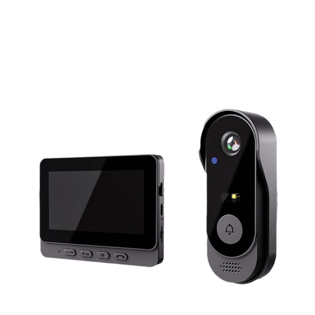 Cluzine - Wireless Video Doorbell with Monitor, No WiFi Needed, Two-Way Audio, Waterproof for Home