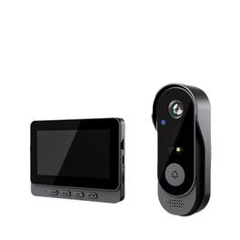 Cluzine - Wireless Video Doorbell with Monitor, No WiFi Needed, Two-Way Audio, Waterproof for Home