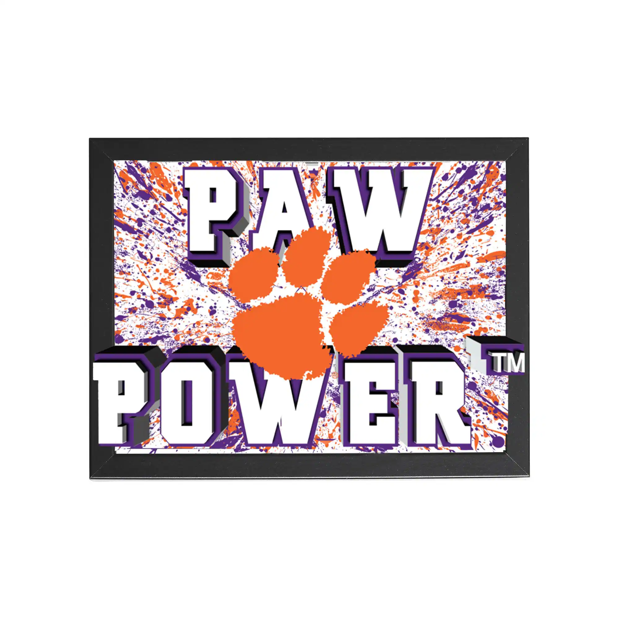 Clemson Tigers 14" x 18" Framed 3D Lenticular Art