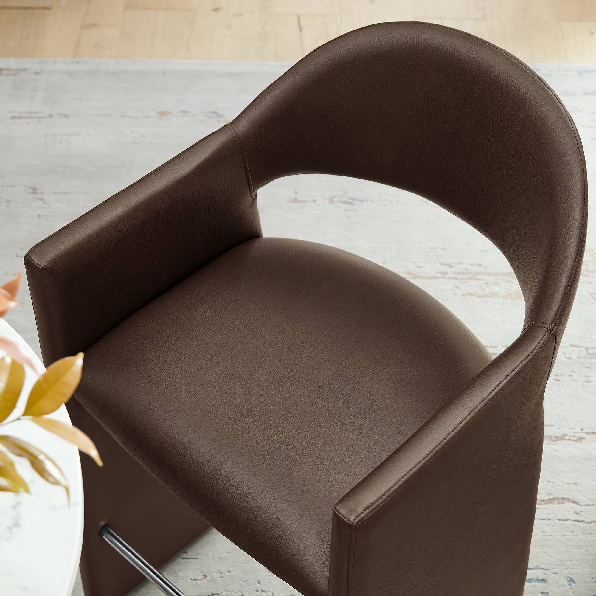 Alt View 1. Modway - Talia 41 Inch Vegan Leather Bar Stool by Modway - Espresso.