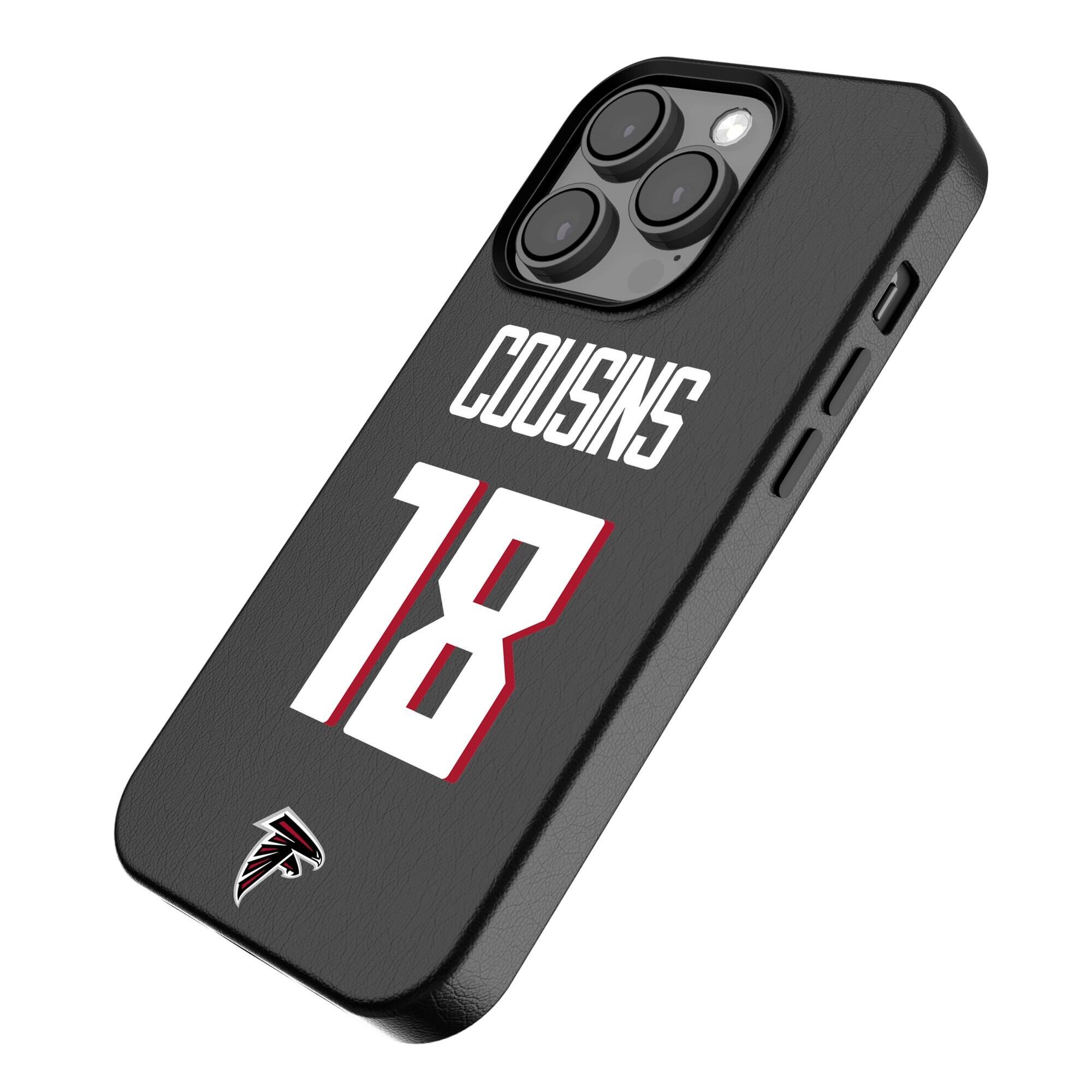 Alt View 1. Keyscaper - Kirk Cousins-Black Atlanta Falcons iPhone Magnetic Bump Case - 14 - Black.