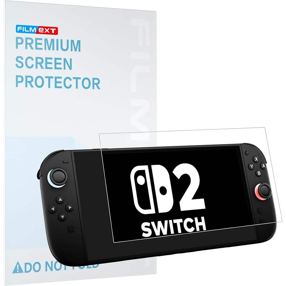 PARKER SLATER - Anti Reflective Screen Protector for Nintendo Switch 2, 2025 Model, 0.17mm Ultra Thin, Clear HD, 7.9 Inch