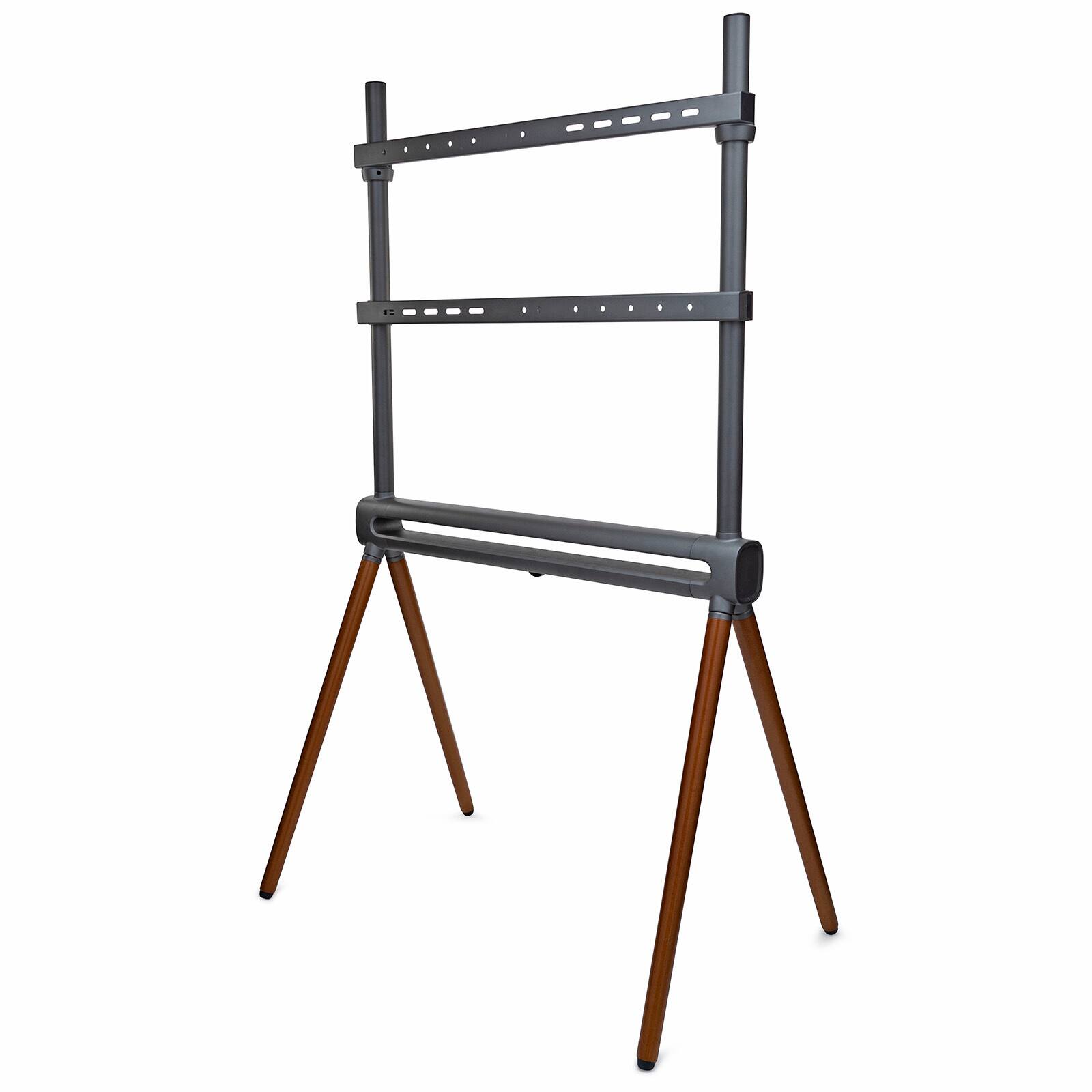 Back. Kratos Power - Kratos Power Home Easel Studio & TV Floor Stand with RGB Lighting - Gray.