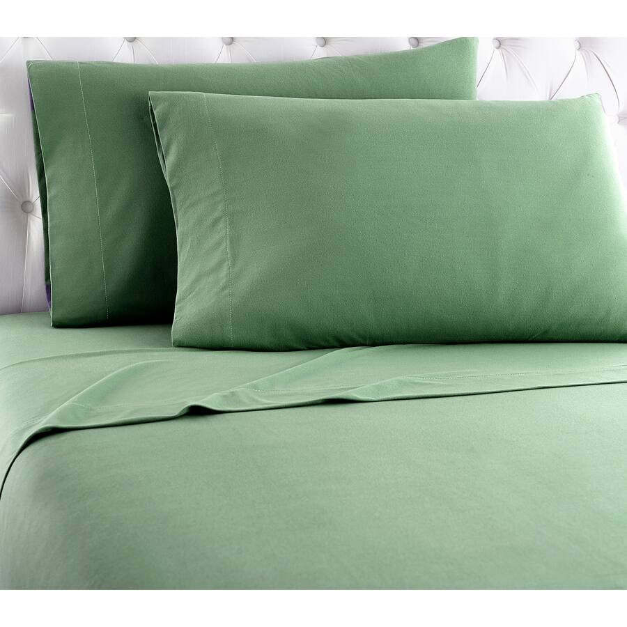 Shavel Home Products Micro Flannel Solid Color Deep Pocket Sheet Set ...