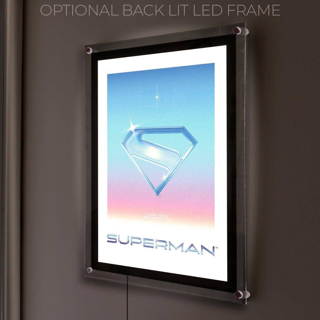 OPTIONAL BACK LIT LED FRAME

SUPERMAN