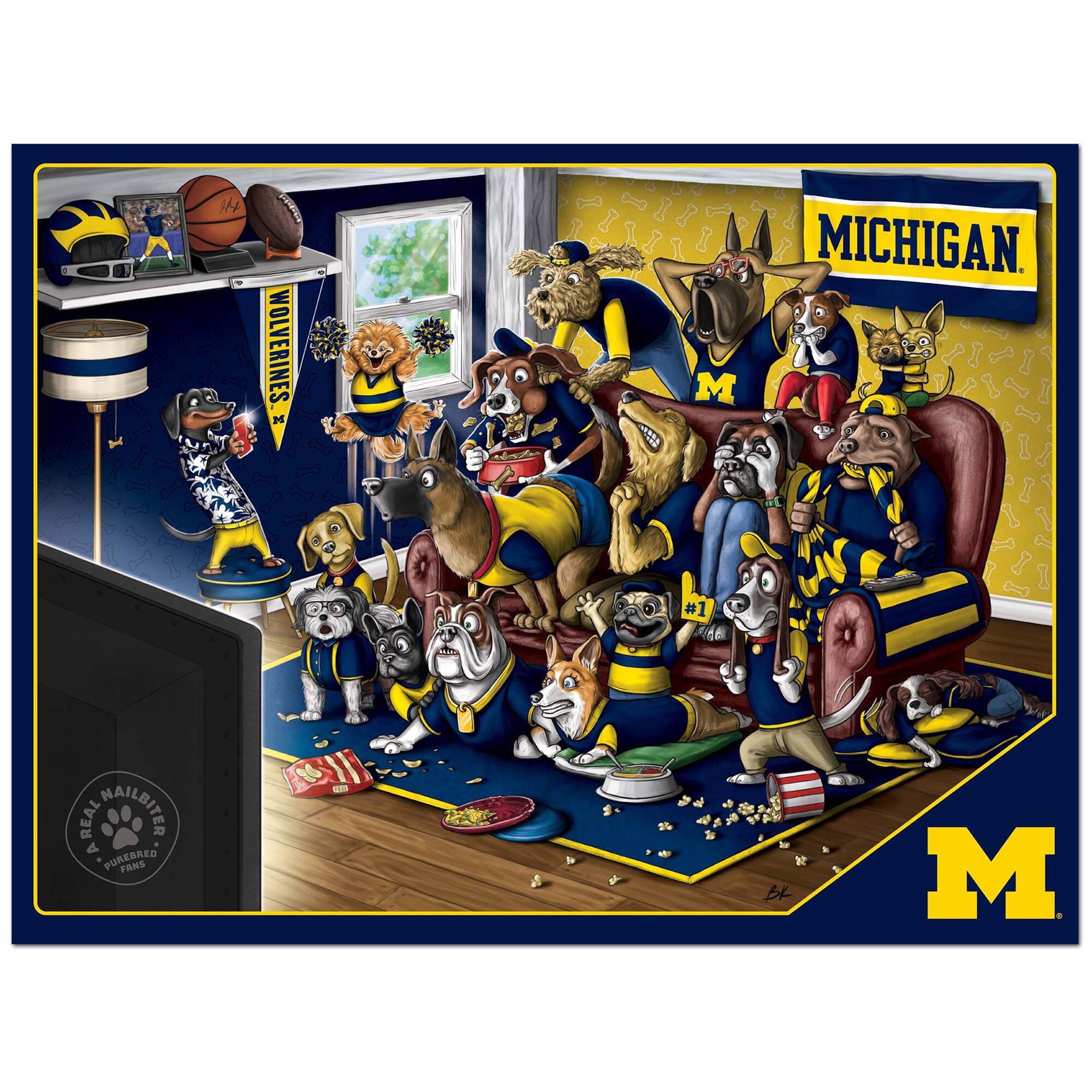 It's Wolverines M I I I Michigan. #1 Saa Real Nailbiter A Purebred Fans - M